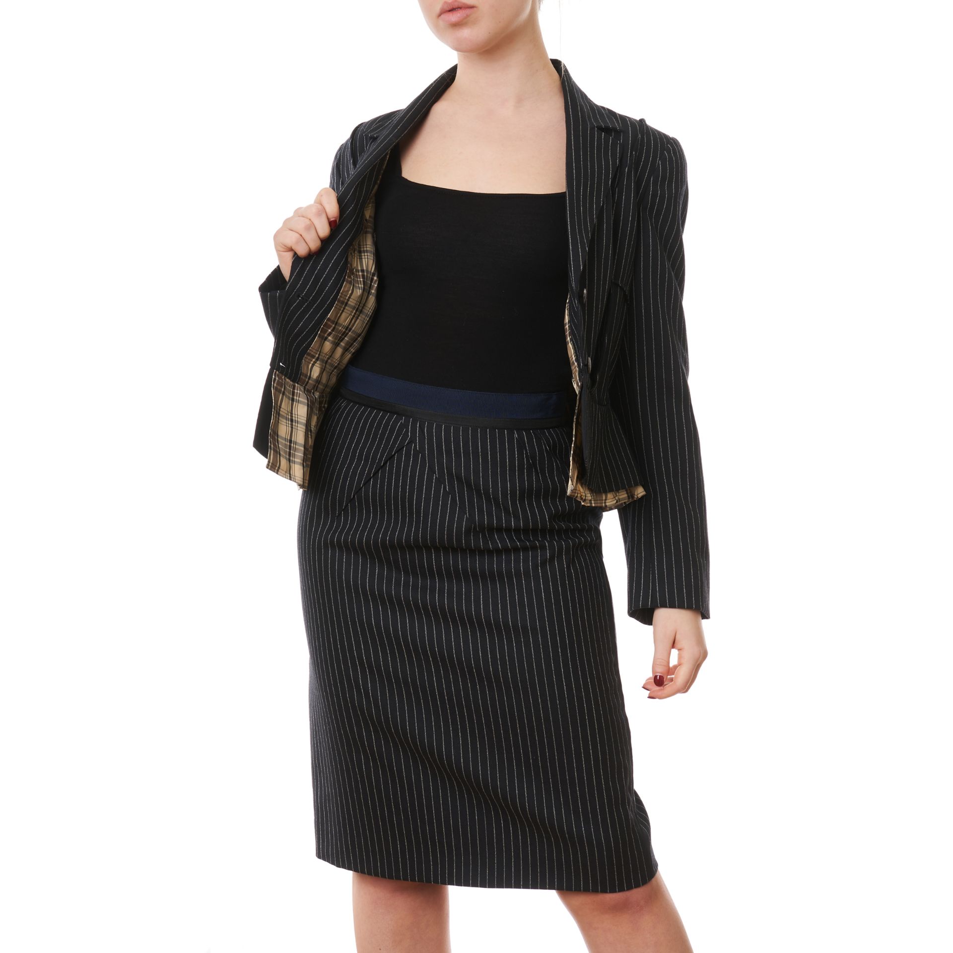 LOUIS VUITTON WOOL AND CASHMERE JACKET AND SKIRT SET - Image 2 of 5