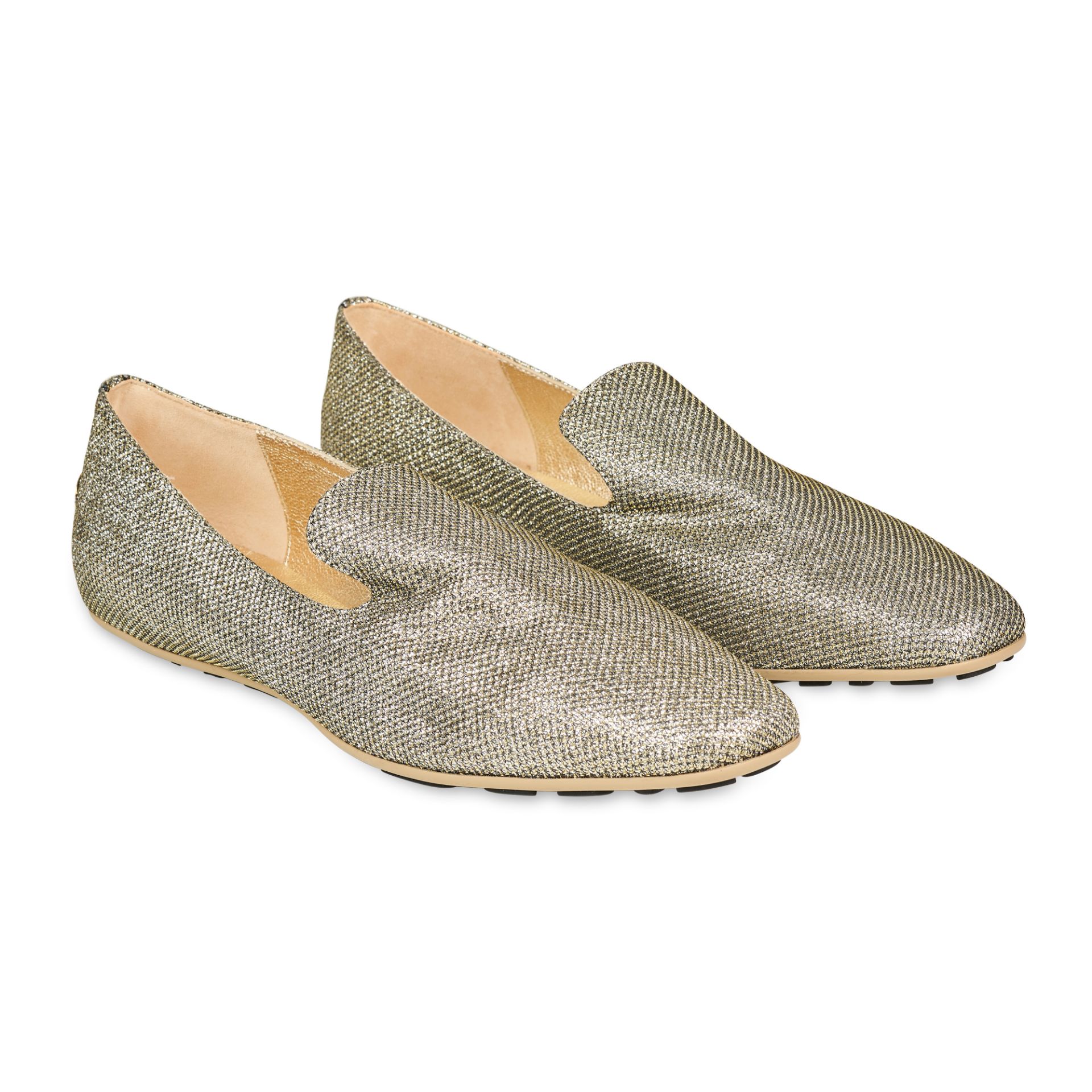 NO RESERVE JIMMY CHOO GLITTER LOAFERS