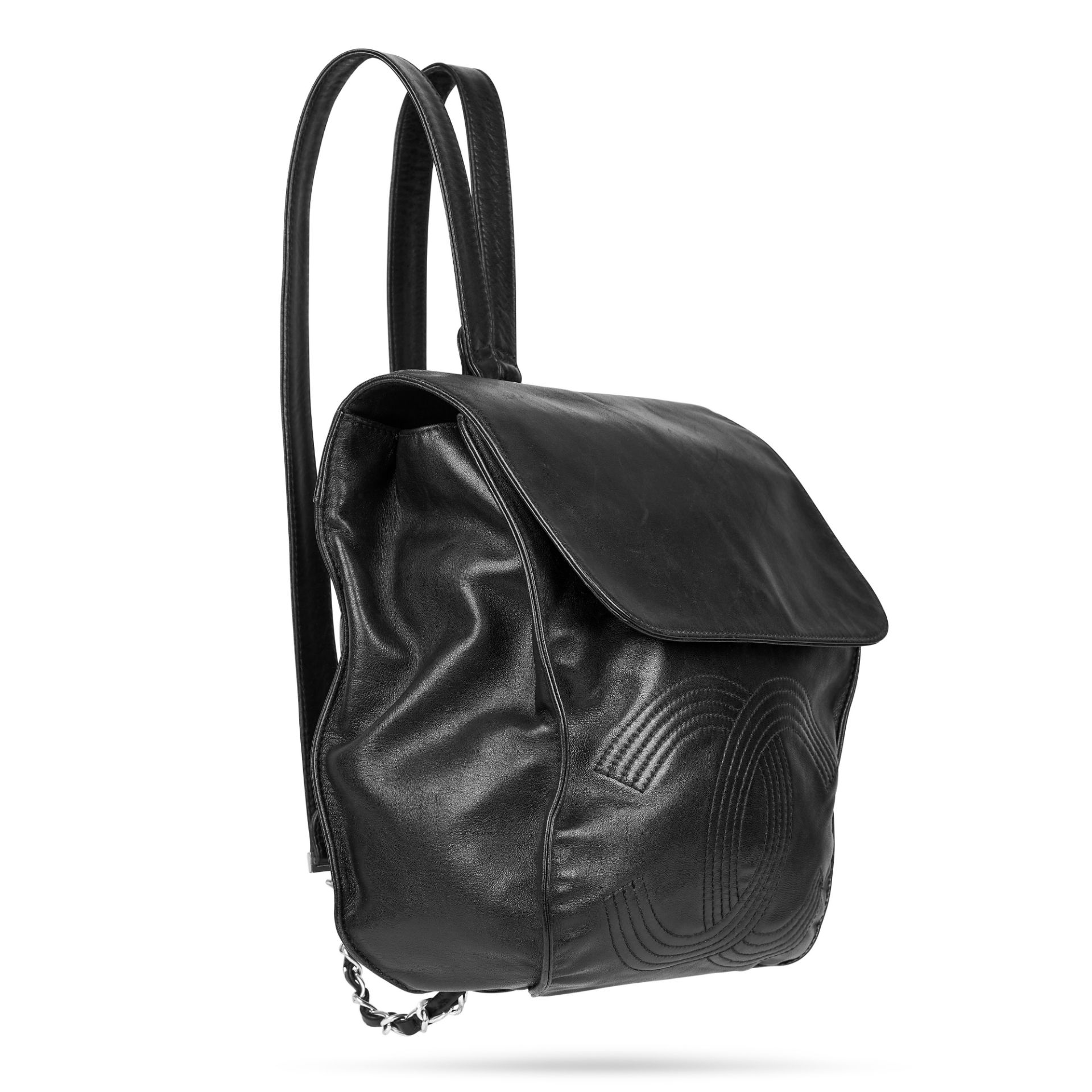 CHANEL VINTAGE LEATHER BACKPACK - Image 2 of 3