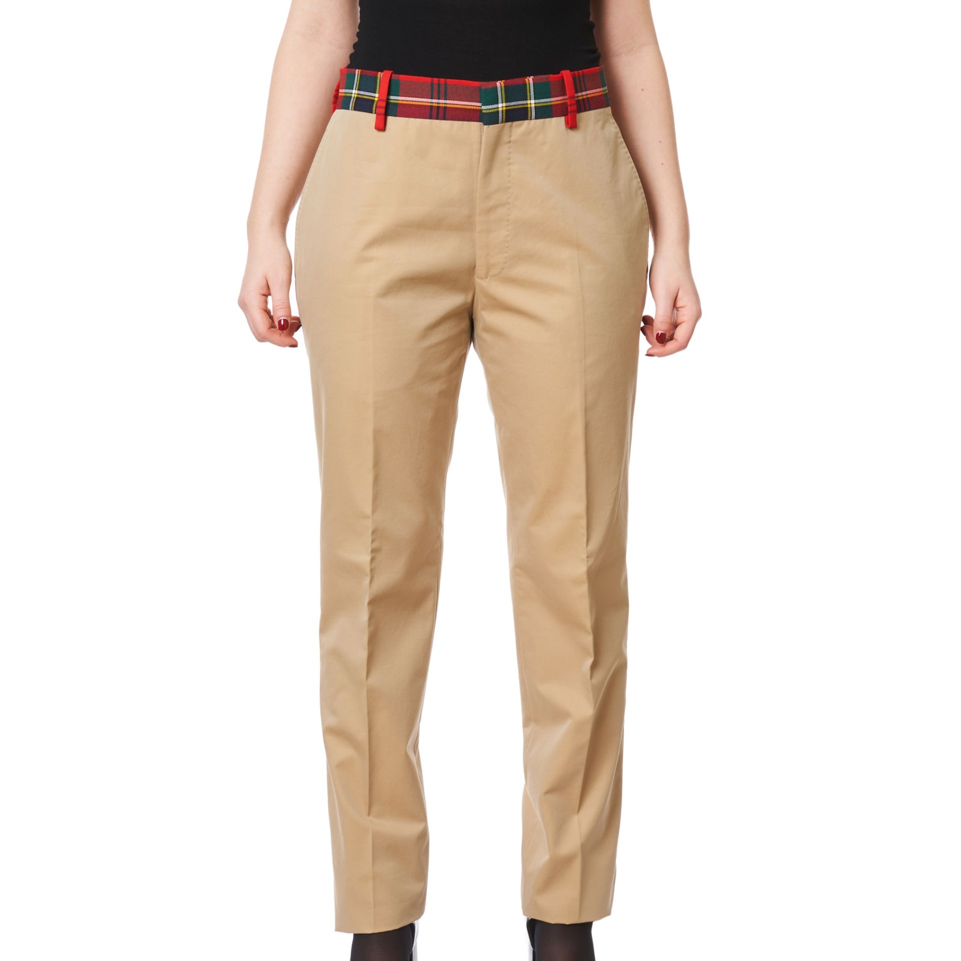 NO RESERVE ALEXANDER MCQUEEN BEIGE TROUSERS