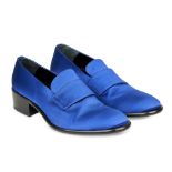 NO RESERVE ALEXANDER MCQUEEN SATIN MENS LOAFERS