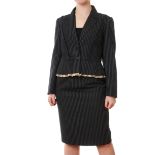 LOUIS VUITTON WOOL AND CASHMERE JACKET AND SKIRT SET