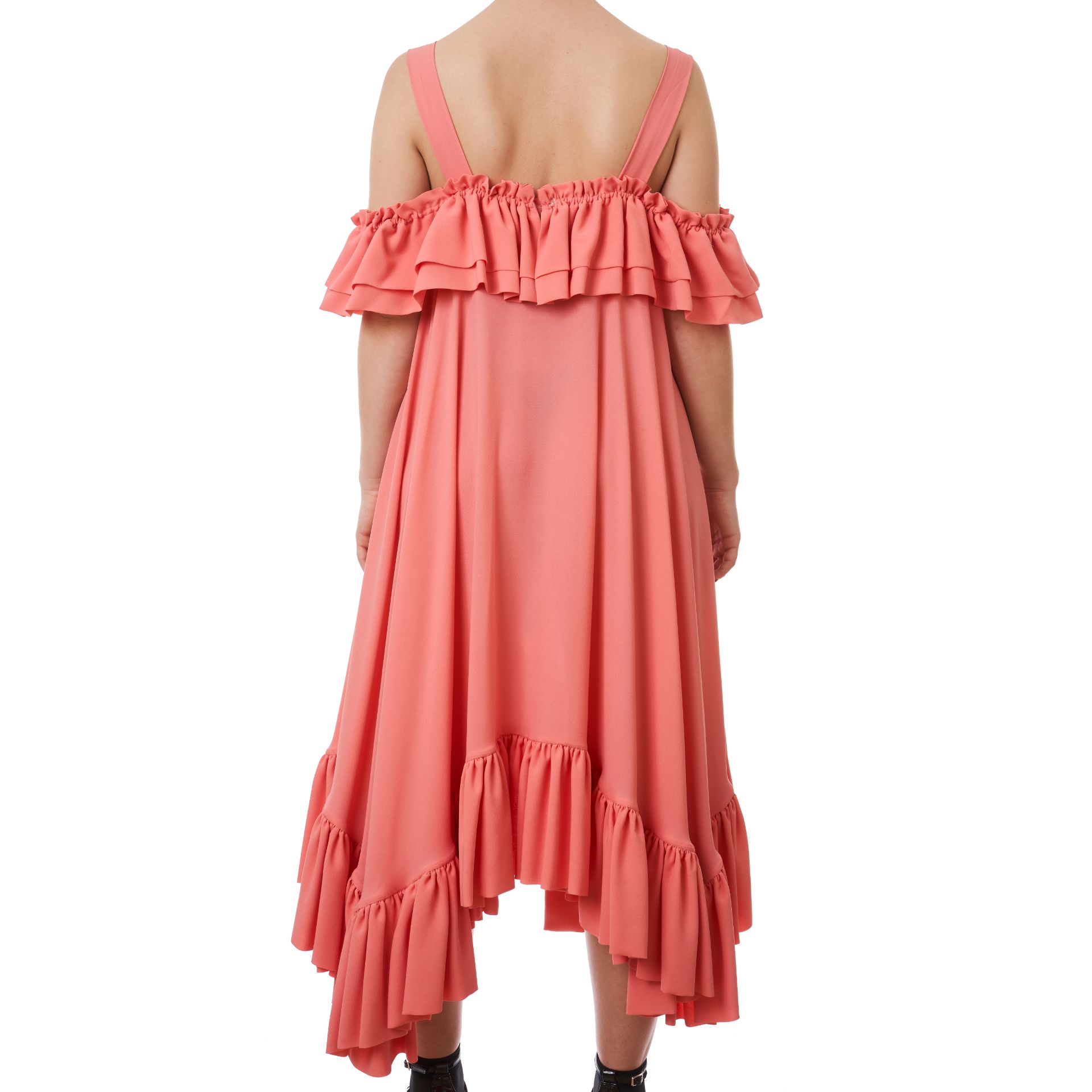 NO RESERVE ALEXANDER MCQUEEN RUFFLE DETAILED DAY DRESS - Image 2 of 2