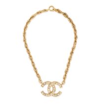 CHANEL CRYSTAL CC PENDANT AND CHAIN