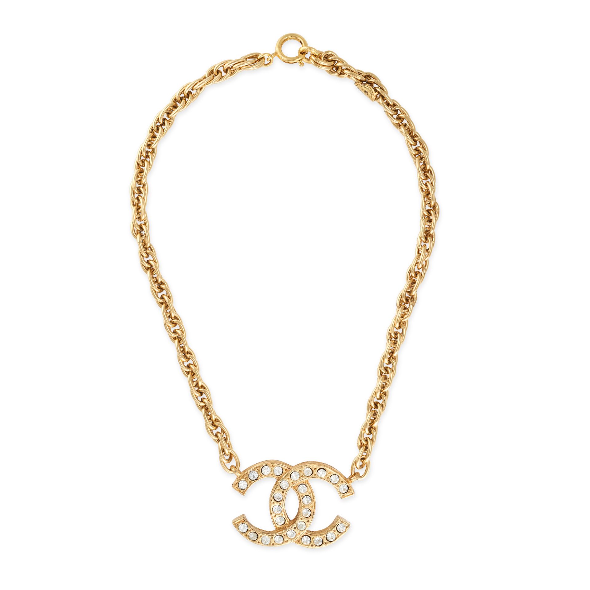 CHANEL CRYSTAL CC PENDANT AND CHAIN