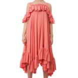 NO RESERVE ALEXANDER MCQUEEN RUFFLE DETAILED DAY DRESS