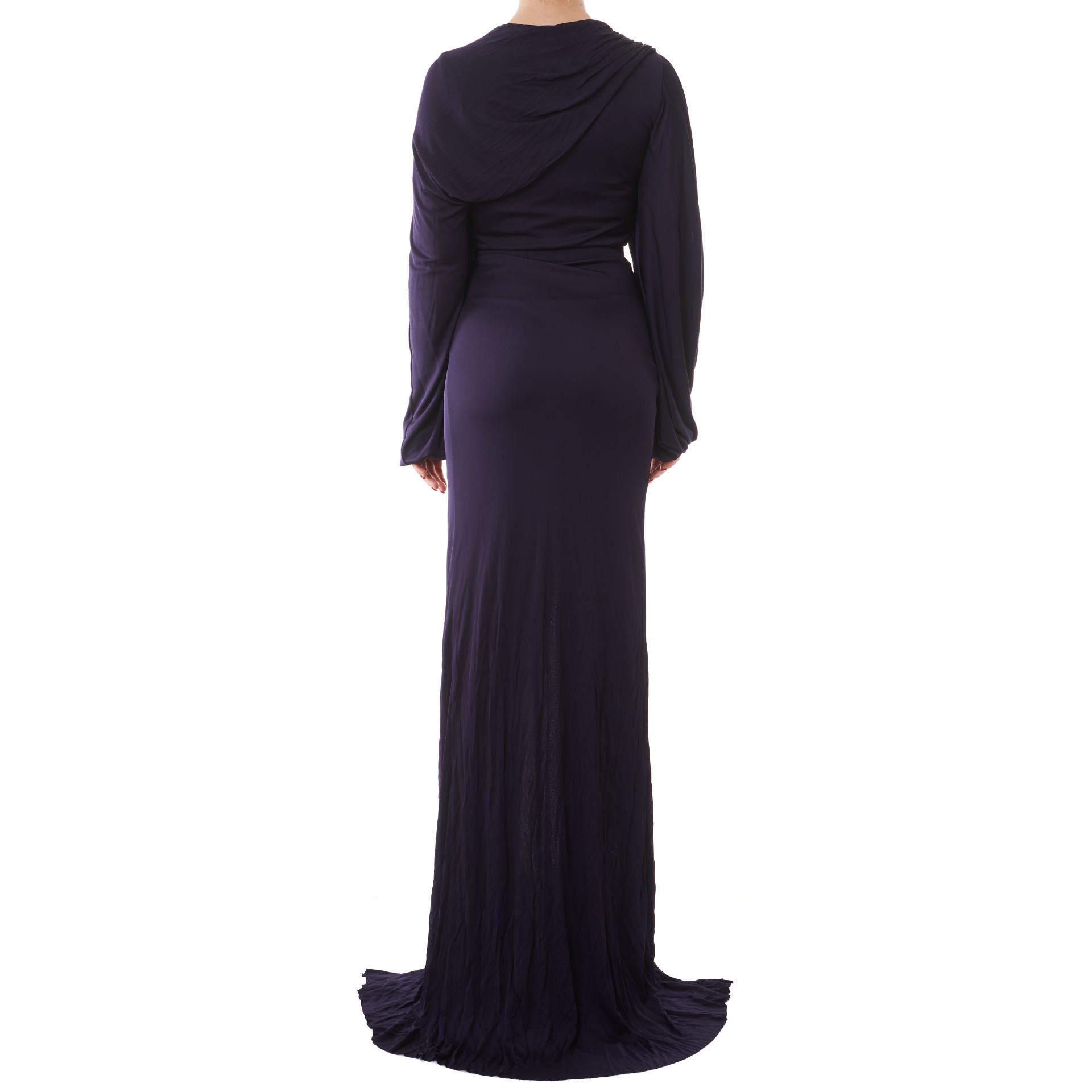 NO RESERVE ALEXANDER MCQUEEN DRAPE EVENING GOWN - Image 2 of 2