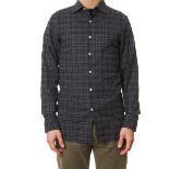 NO RESERVE DUNHILL MEN’S GREY CHECKERED SHIRT