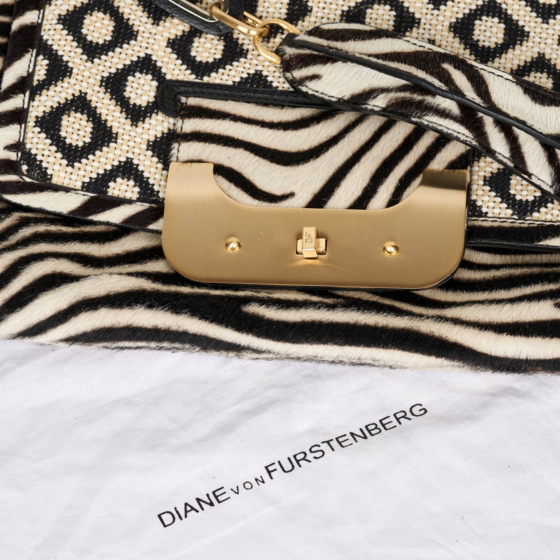 DIANE VON FURSTENBERG ZEBRA PRINT BAG - Image 3 of 3