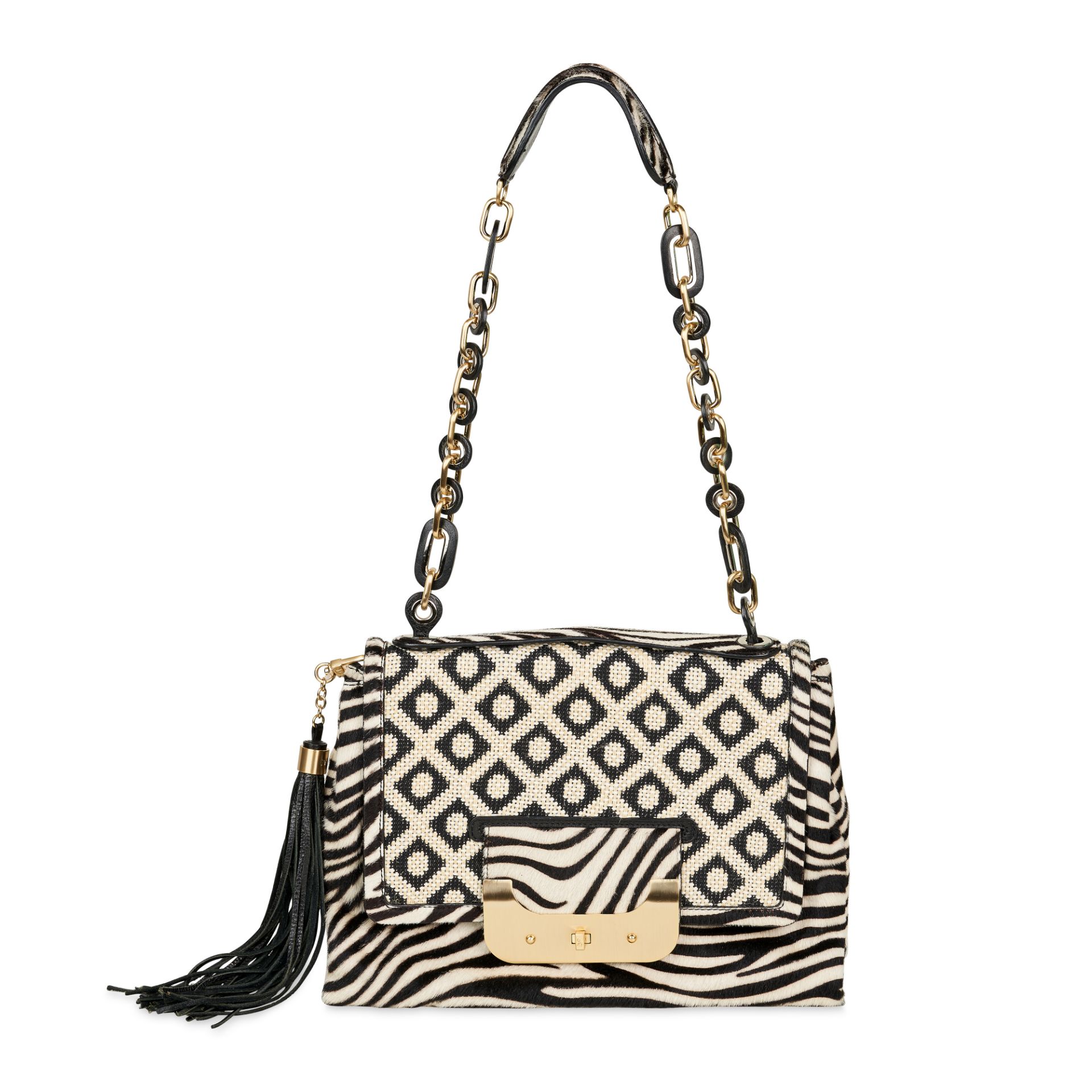 DIANE VON FURSTENBERG ZEBRA PRINT BAG