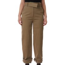 NO RESERVE ALEXANDER MCQUEEN BEIGE TROUSERS WITH BUCKLES