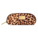 NO RESERVE DOLCE & GABBANA LEOPARD PRINT ZIP POUCH