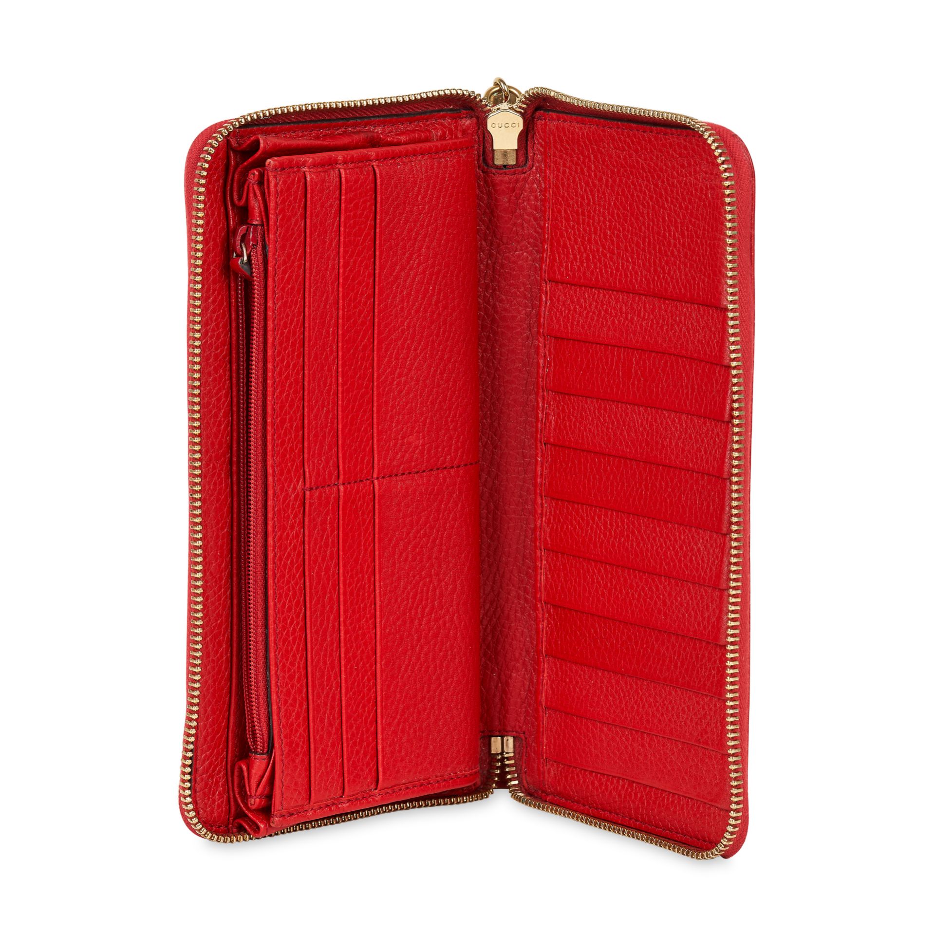 GUCCI RED LEATHER SOHO WALLET - Image 2 of 2