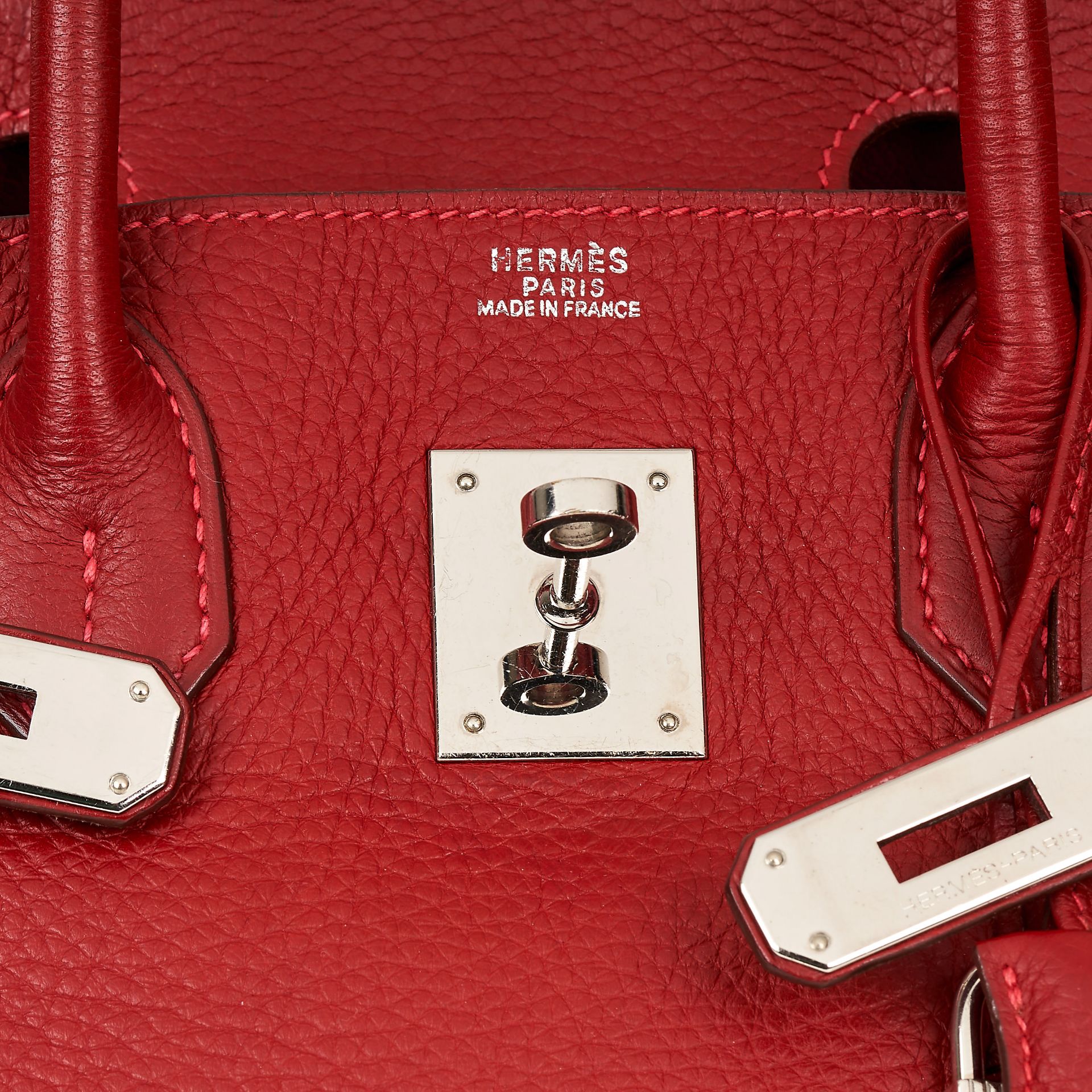 HERMÈS ROUGE GARANCE BIRKIN 30 BAG - Bild 3 aus 5