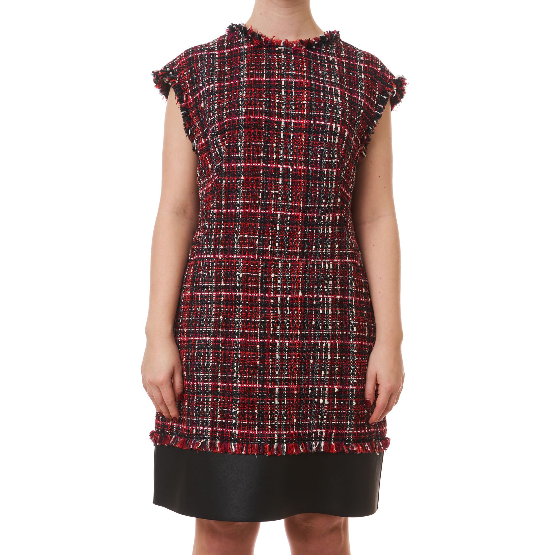 NO RESERVE ALEXANDER MCQUEEN TWEED SLEEVELESS DRESS - Image 2 of 3