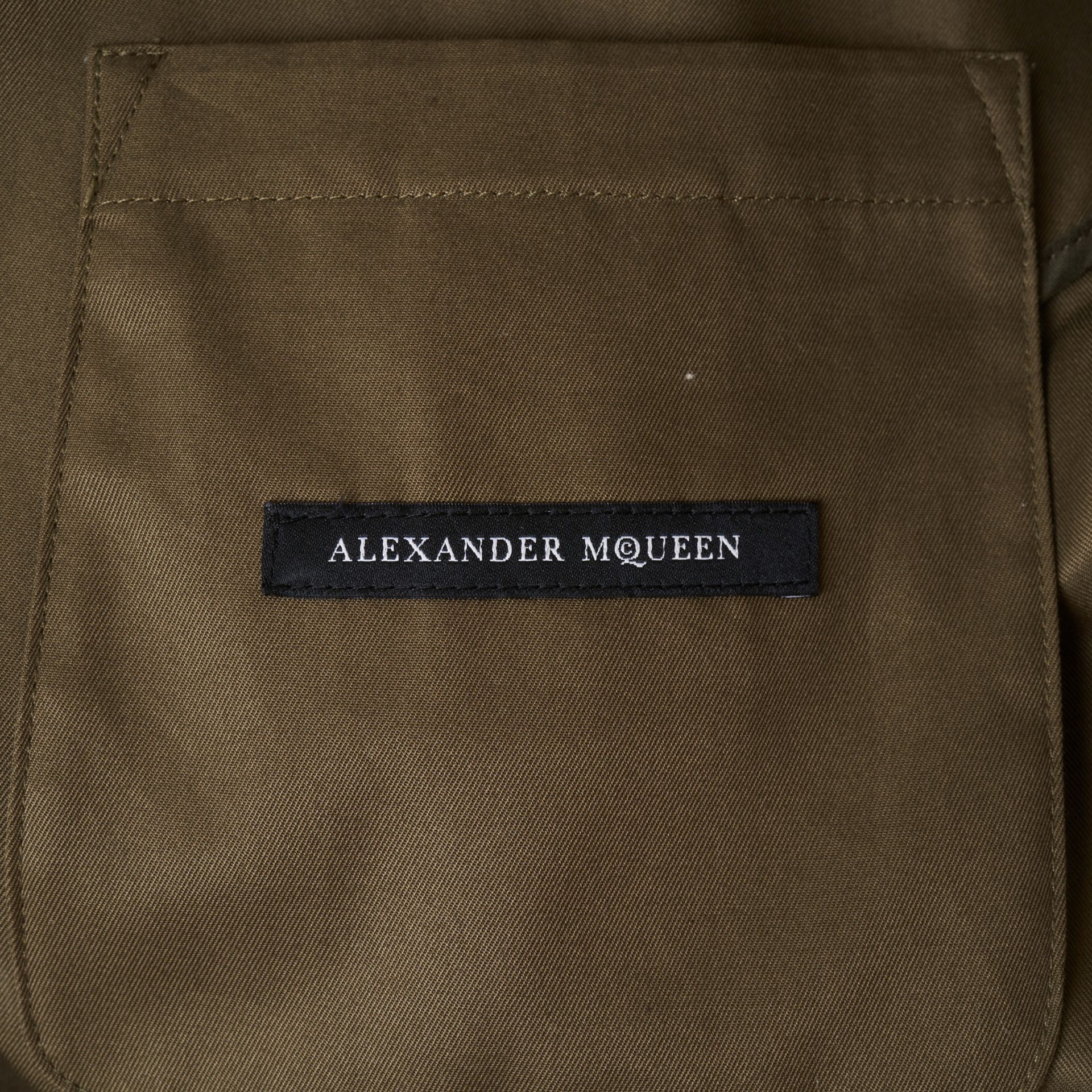 NO RESERVE ALEXANDER MCQUEEN MEN’S COTTON GABARDINE JACKET - Bild 3 aus 3