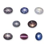 NO RESERVE - A COLLECTION OF UNMOUNTED STAR SAPPHIRES cabochon cut, various colours, all totallin...