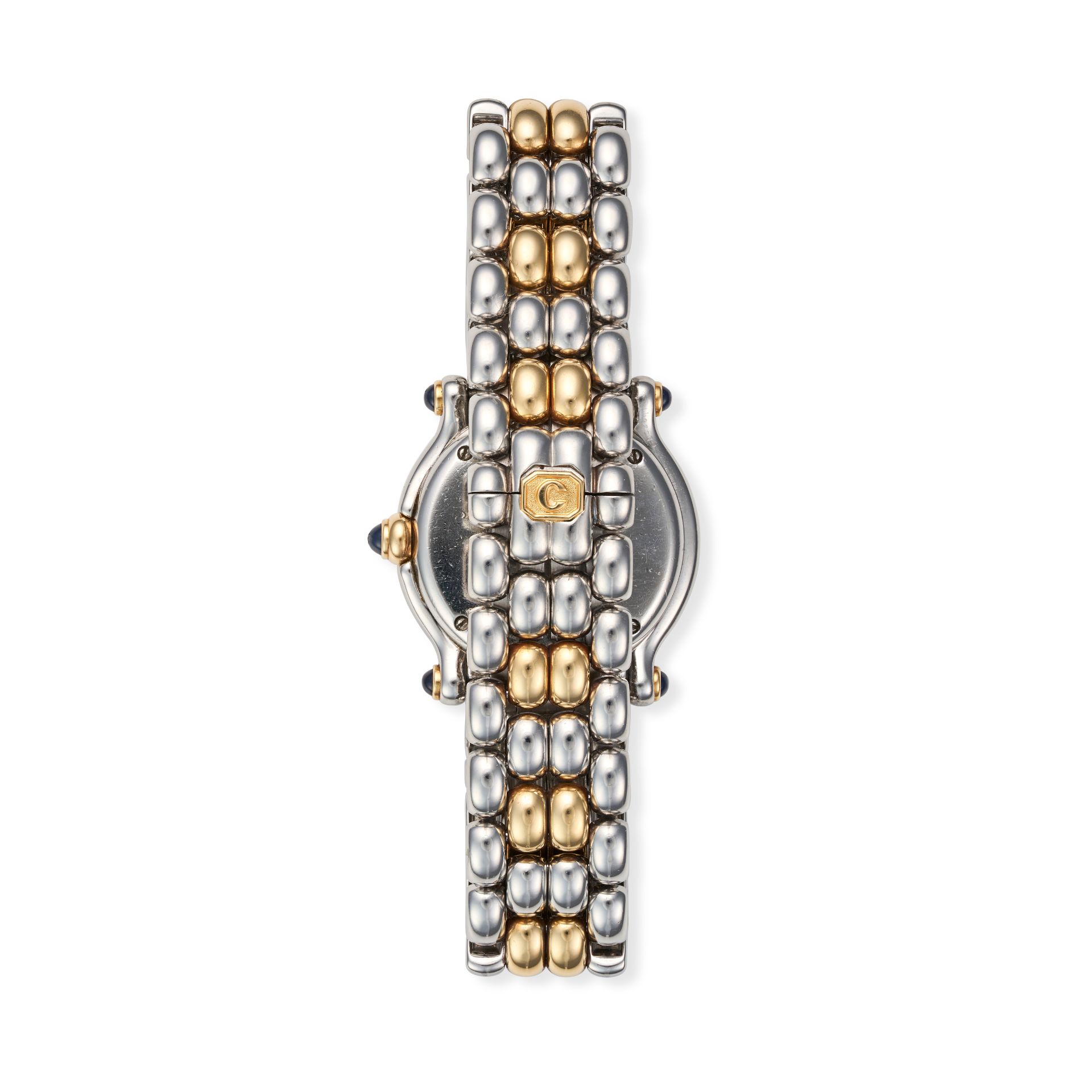 CHOPARD, A HAPPY SPORT DIAMOND WRISTWATCH ref. 27/8251-23 a gold bezel surrounding a white Roman ... - Image 2 of 2