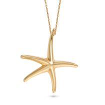 ELSA PERETTI FOR TIFFANY & CO., A STARFISH PENDANT NECKLACE the pendant designed as a starfish, s...