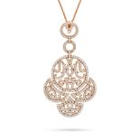 JACOB & CO., A DIAMOND PENDANT NECKLACE the openwork pendant set throughout with round brilliant ...