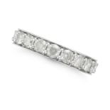 A 5.05 CARAT DIAMOND FULL ETERNITY RING set all around with a row of round brilliant cut diamonds...