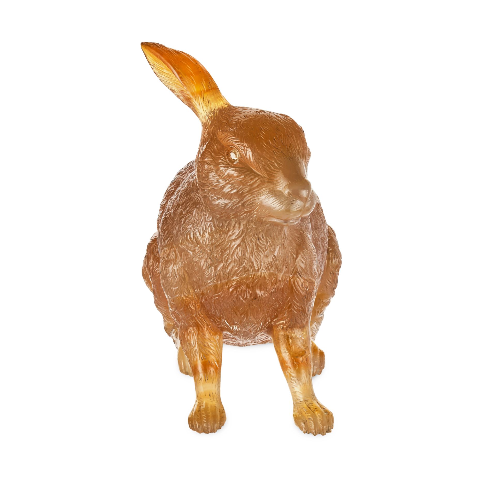 FABERGE, A JEWELLED AGATE FIGURE OF A HARE / LEVERETT, ST PETERSBURG, CIRCA 1900 - Image 8 of 10