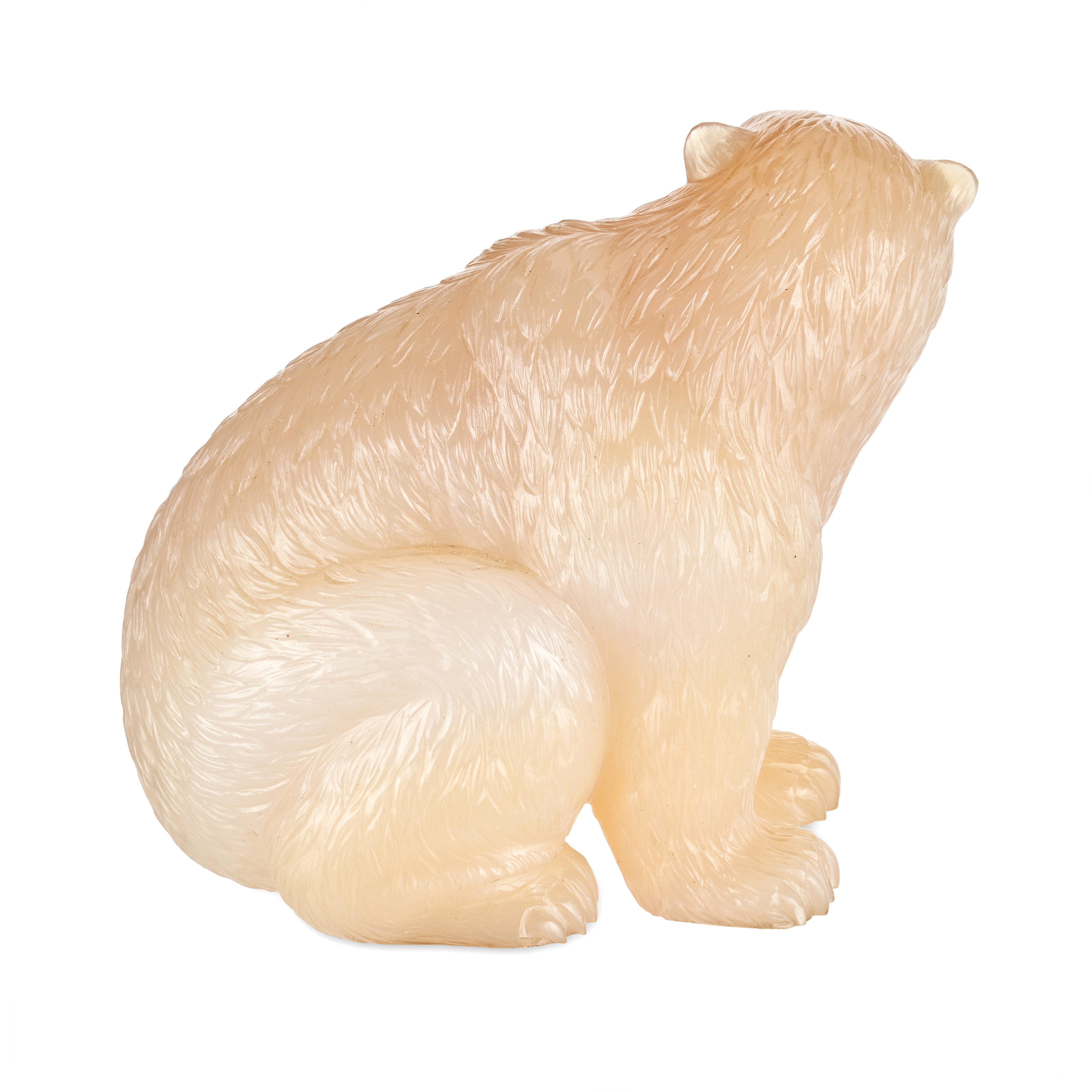 FABERGE, A RARE JEWELLED AGATE MODEL OF A POLAR BEAR, ST PETERSBURG, CIRCA 1900 - Image 7 of 10