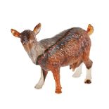 FABERGE, AN EXCEPTIONAL JEWELLED AGATE MODEL OF A SHE GOAT, ST PETERSBURG, CIRCA 1900