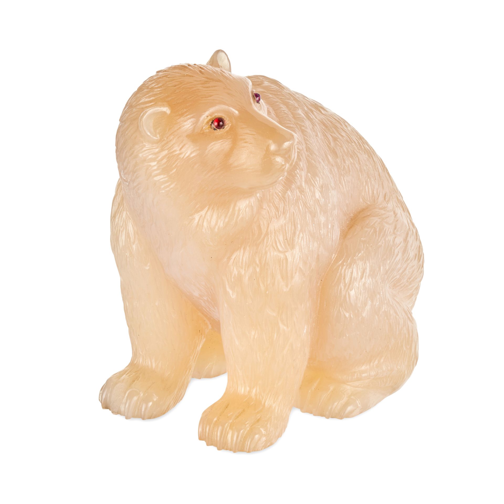 FABERGE, A RARE JEWELLED AGATE MODEL OF A POLAR BEAR, ST PETERSBURG, CIRCA 1900 - Image 3 of 10