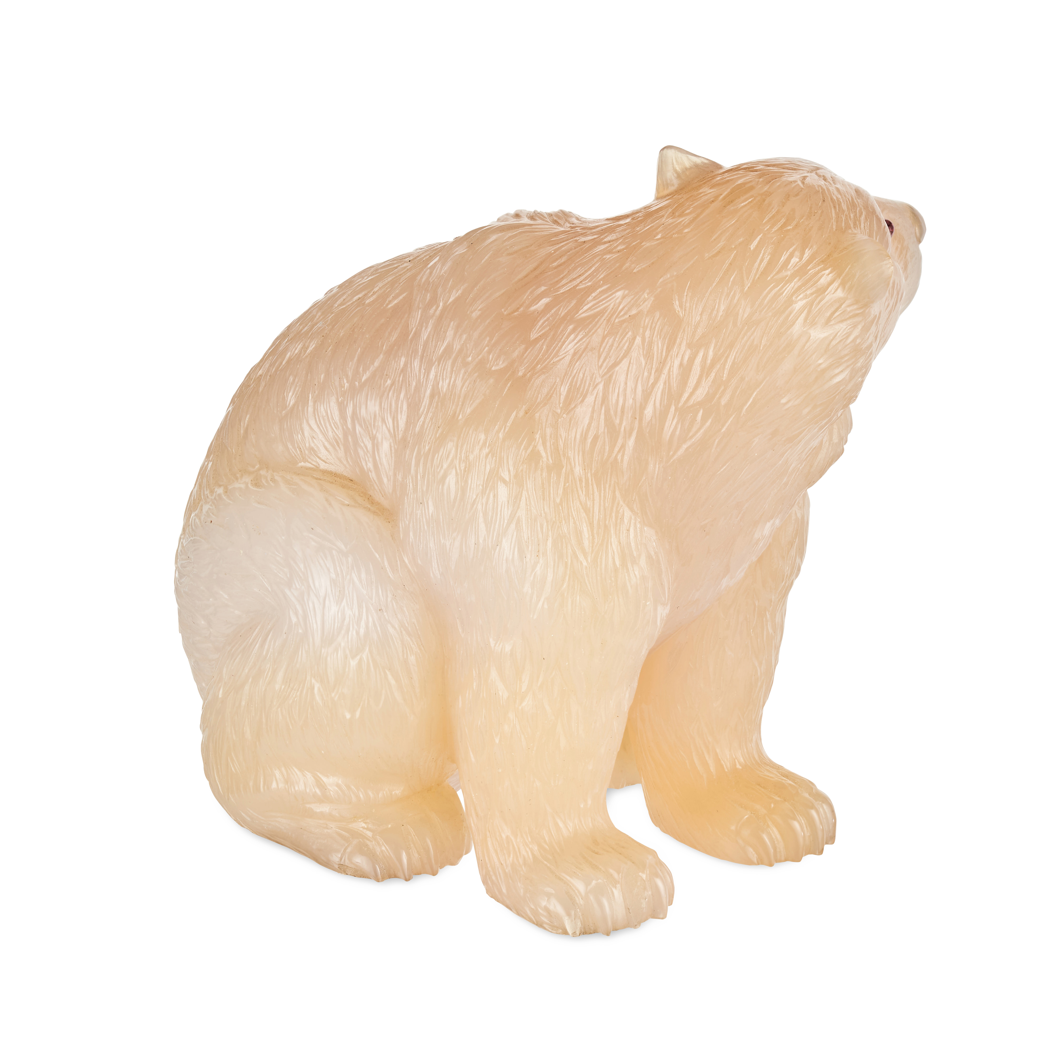 FABERGE, A RARE JEWELLED AGATE MODEL OF A POLAR BEAR, ST PETERSBURG, CIRCA 1900 - Image 8 of 10