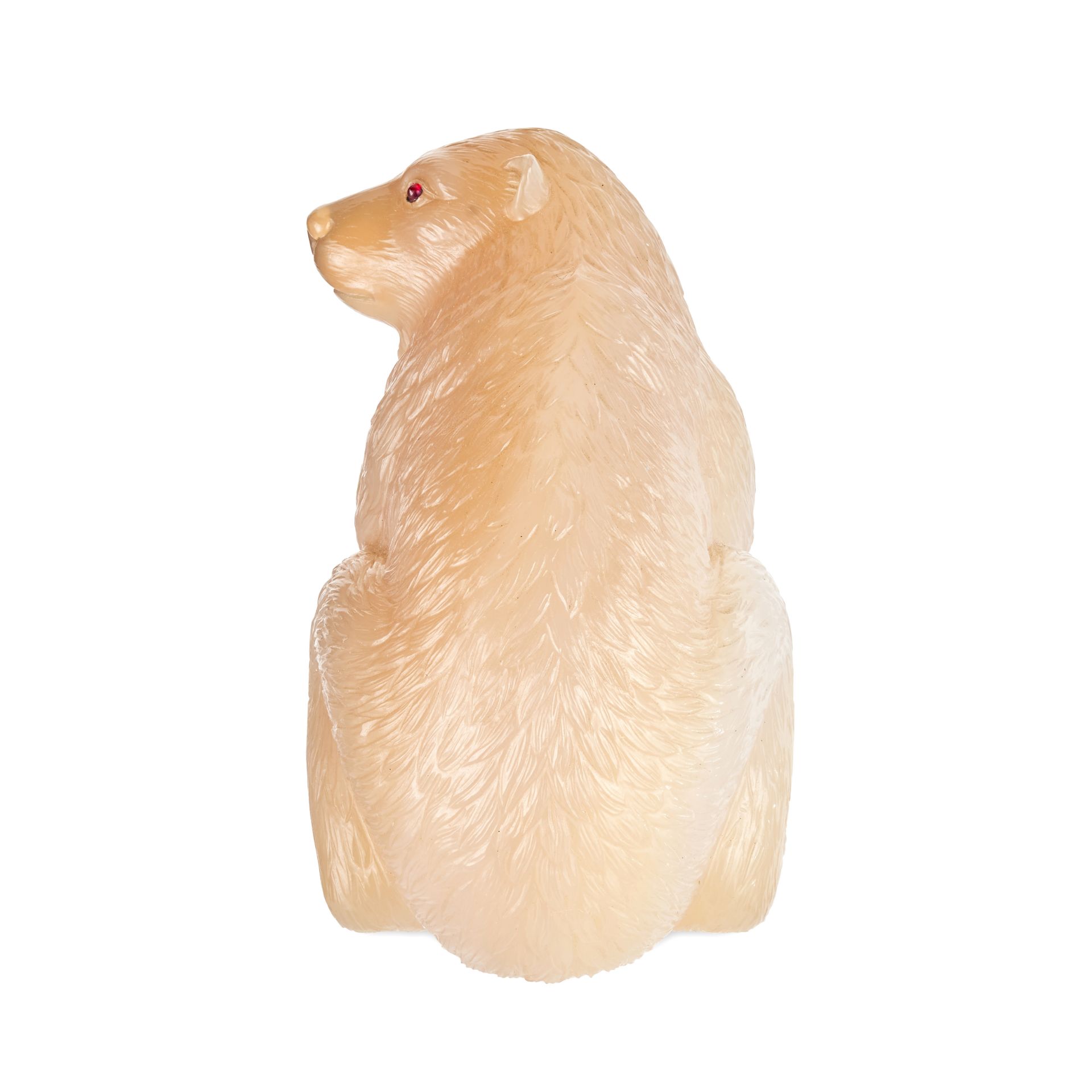 FABERGE, A RARE JEWELLED AGATE MODEL OF A POLAR BEAR, ST PETERSBURG, CIRCA 1900 - Image 5 of 10