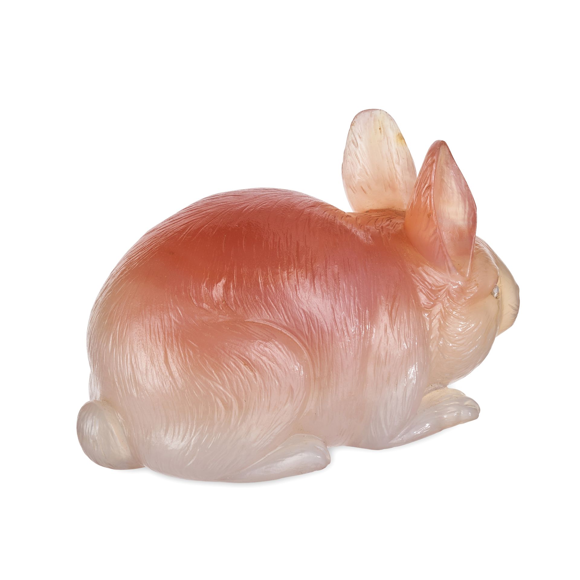 FABERGE, A JEWELLED AGATE MODEL OF A RABBIT, ST PETERSBURG, CIRCA 1900 - Bild 5 aus 10