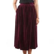 NO RESERVE SAINT LAURENT LONG VELVET SKIRT Condition grade B+. Size 38. 67cm waist, 85cm length...