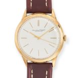 INTERNATIONAL WATCH CO.  - AN IWC 18CT GOLD MANUAL WIND WRISTWATCH, the circular silvered dial wi...