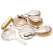 A GROUP OF SILVER VANITY ITEMS