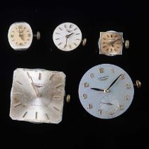 FIVE LONGINES WATCH MOVEMENTS