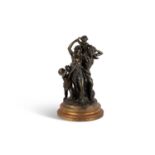 AFTER CLAUDE MICHEL CLODION (1738-1814), A PATINATED BRONZE GROUP OF BACCHANTES