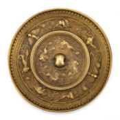 A SMALL CHINESE BRONZE MIRROR