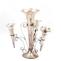 A GEORGE V LARGE SILVER EPERGNE