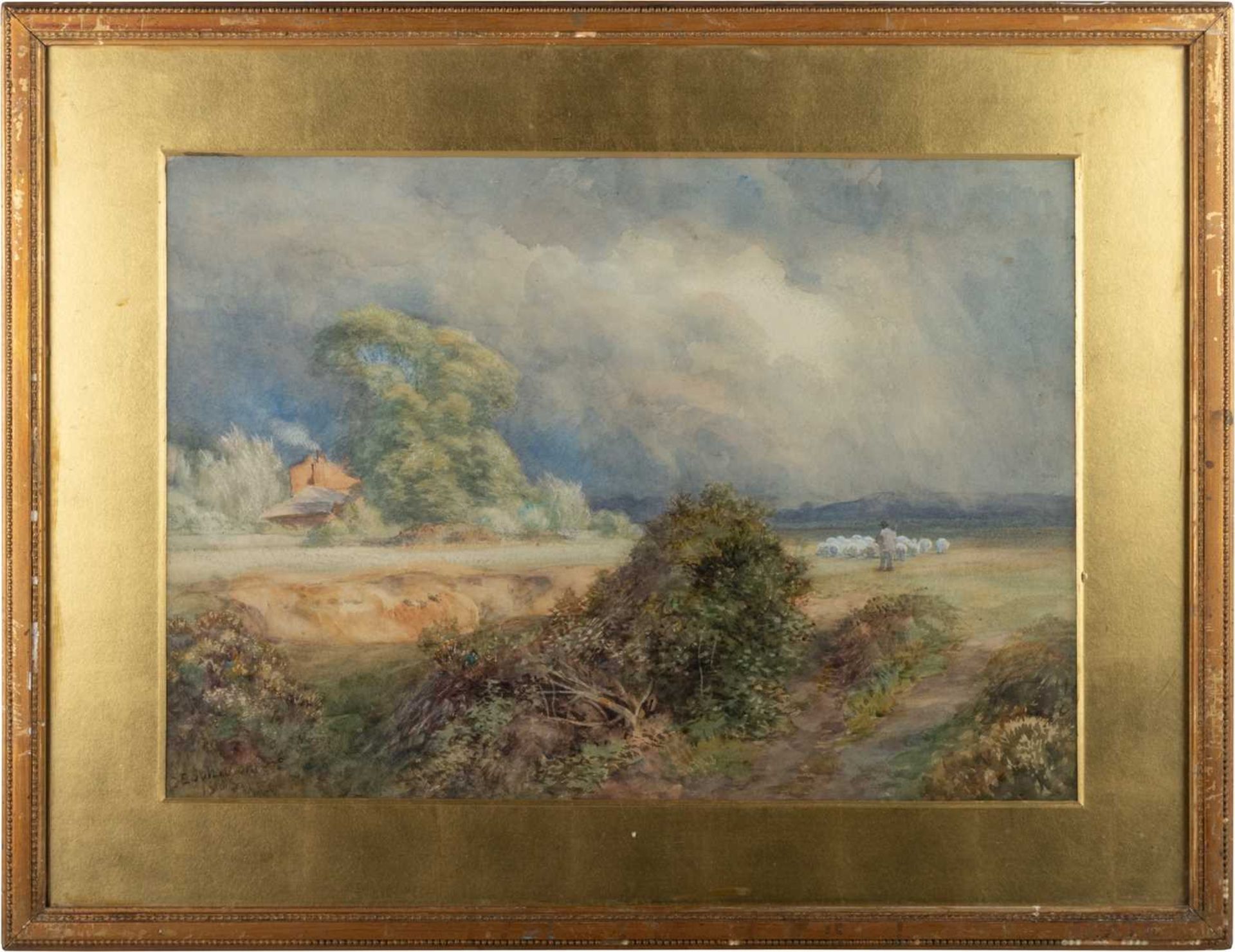CHARLES EDWARD JOHNSON (1832-1913) A GLEAM BEFORE THE STORM - Image 2 of 4