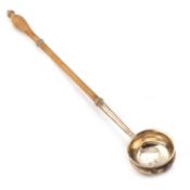A GEORGE III SILVER TODDY LADLE
