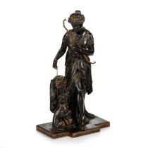 JEAN LOUIS GRÉGOIRE (FRENCH, 1840-1890), DIANA THE HUNTRESS, A BRONZE FIGURE