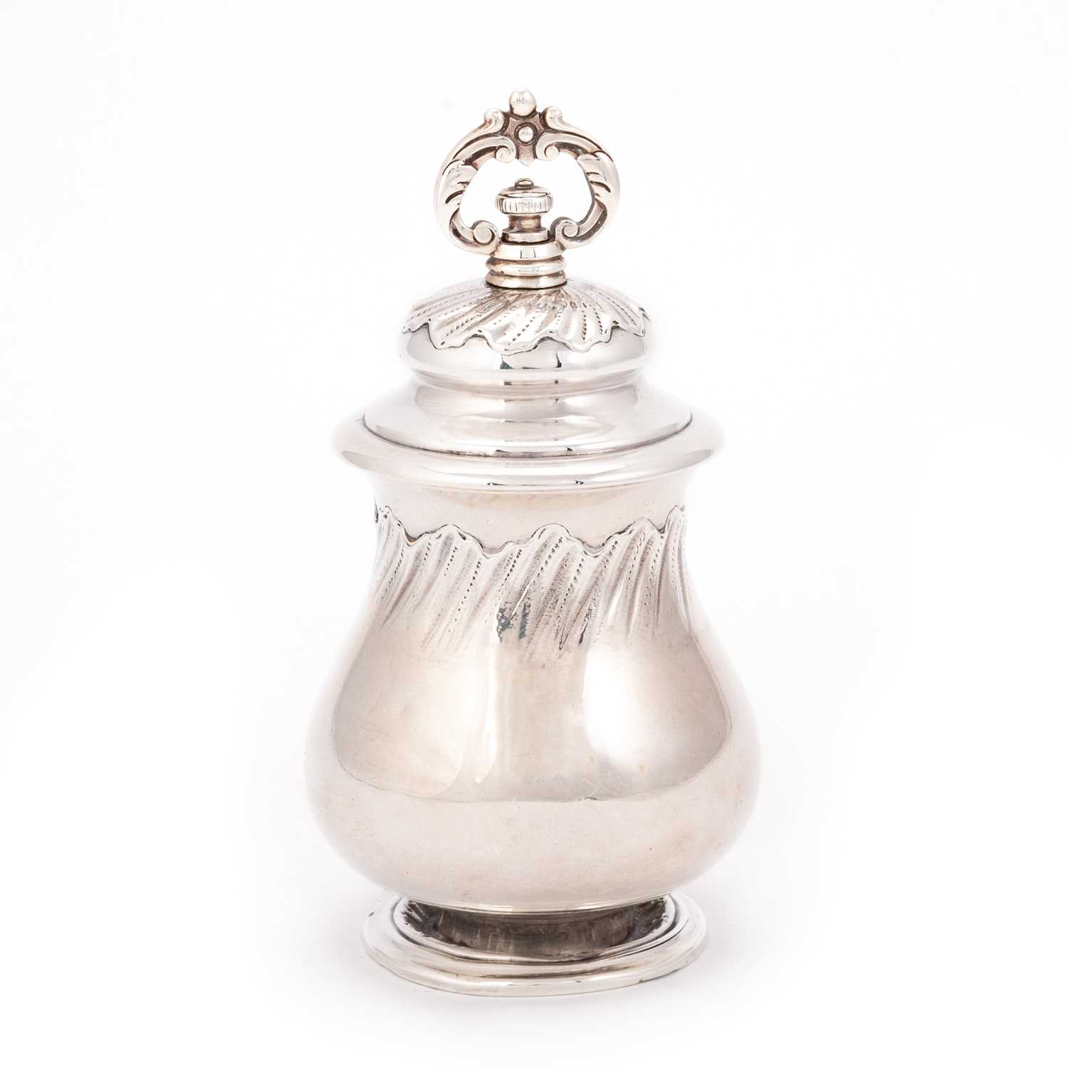 A 19TH CENTURY FRENCH SILVER PEPPER GRINDER
