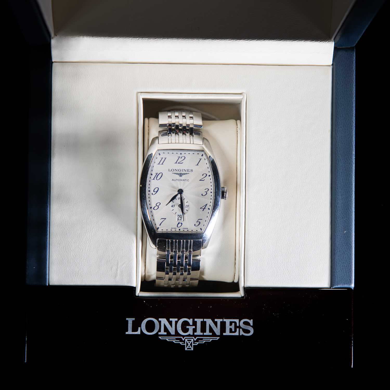 A GENTS STEEL LONGINES EVIDENZA BRACELET WATCH - Image 2 of 2