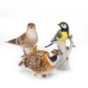 THREE MEISSEN BIRD MODELS