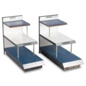 A PAIR OF SEIKO STOCKIST WATCH DISPLAY STANDS