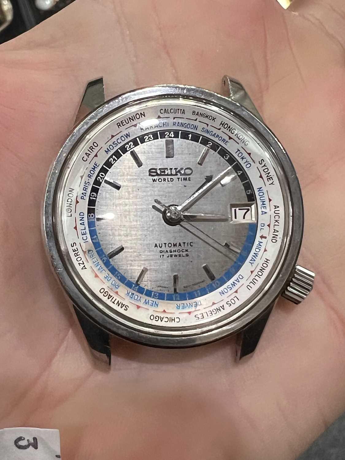 A SEIKO SPECIAL EDITION ASIAN GAMES WORLDTIMER WATCH HEAD - Image 3 of 3
