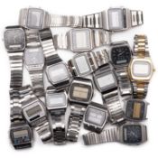 A COLLECTION OF DIGITAL SEIKO WRISTWATCHES