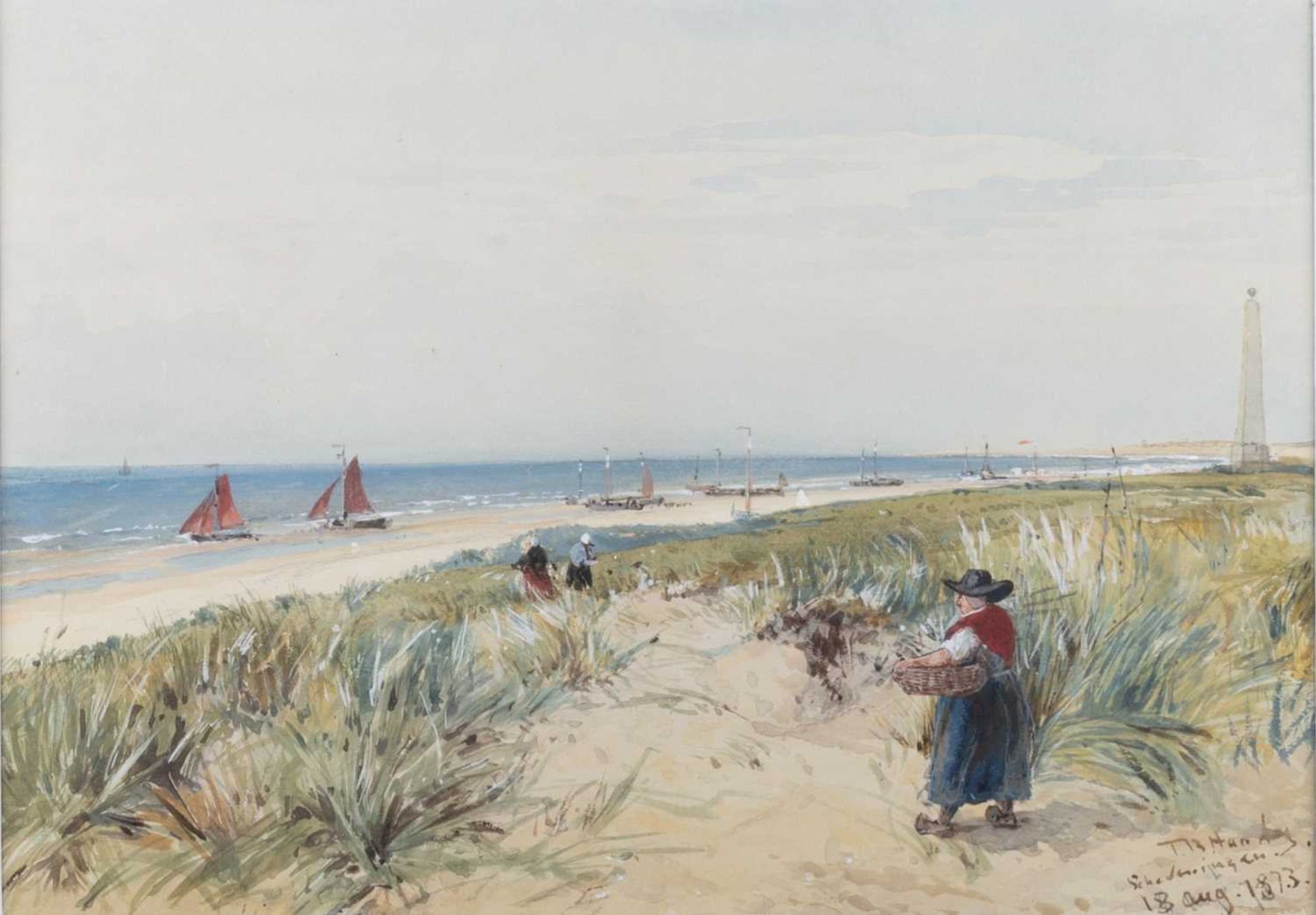 THOMAS BUSH HARDY RBA (1842-1897) SCHEVENINGEN