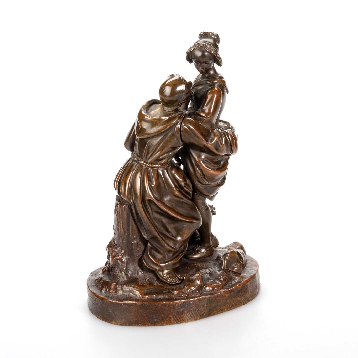 A FRENCH EROTIC BRONZE FIGURE GROUP, CIRCA 1870 - Image 2 of 2